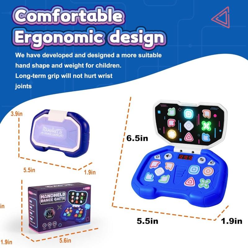 Handheld Dance Game For Kids Fun Brain Memory Toys For Teens Adult ADHD Stress Travel Toys Birthday Gifts For All Ages