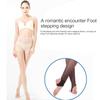 Women Summer Ultra Thin Sheer Footless Stirrup Tights Stockings Solid Color Control Top Silk Pantyhose Dance Leggings
