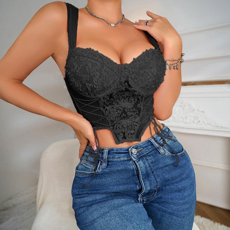 Ladies' Summer Pure Desire Top Fashionable and Sexy Tank Top Women's Lace Camisole Vest