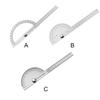 180° Protractor Woodworking Worker Stainless Steel Adjustable Rotary Measuring Tools Measurement Gauge Measure Tool Device