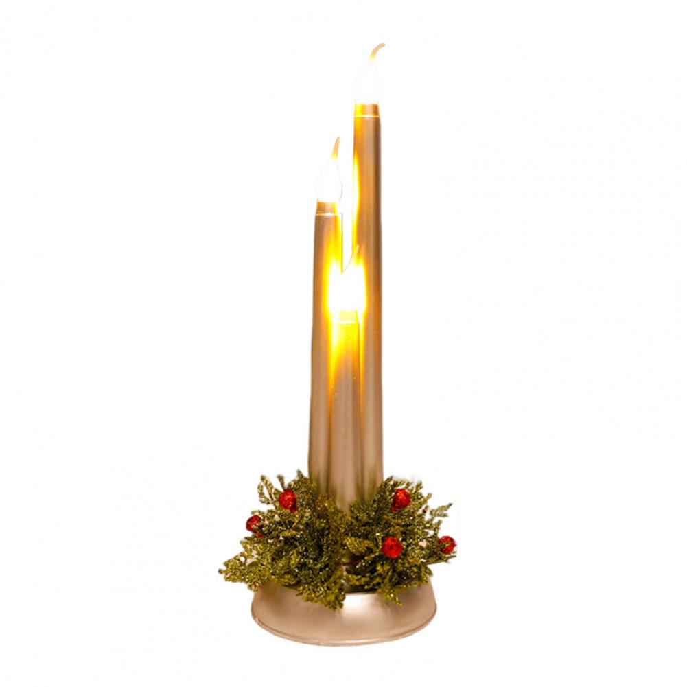 Led Simulation Candle Reusable Flameless Candle Flickering Led Christmas Candle Lamp Battery Powered Flameless Taper