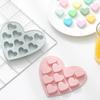 Heart-shaped Silicone Chocolate Mold 10 Grids Easy To Release Food Grade Baking Mold Candy Pudding Dessert Mold Cake Decoration