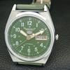 VINTAGE SEIKO 5 AUTOMATIC 6309A REFURBISHED JAPAN MENS GREEN WATCH a441726-1 Sk-a441726