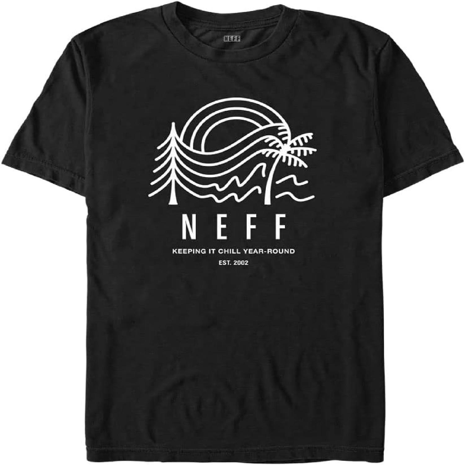 

NEFF Palm to Pines Text Young Men s Short Sleeve Tee Shirt XXXXXL чорний