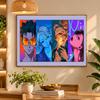 5D Diamond Painting Dandadan DIY Full Drill Diamond Art Kit Home Decoration
