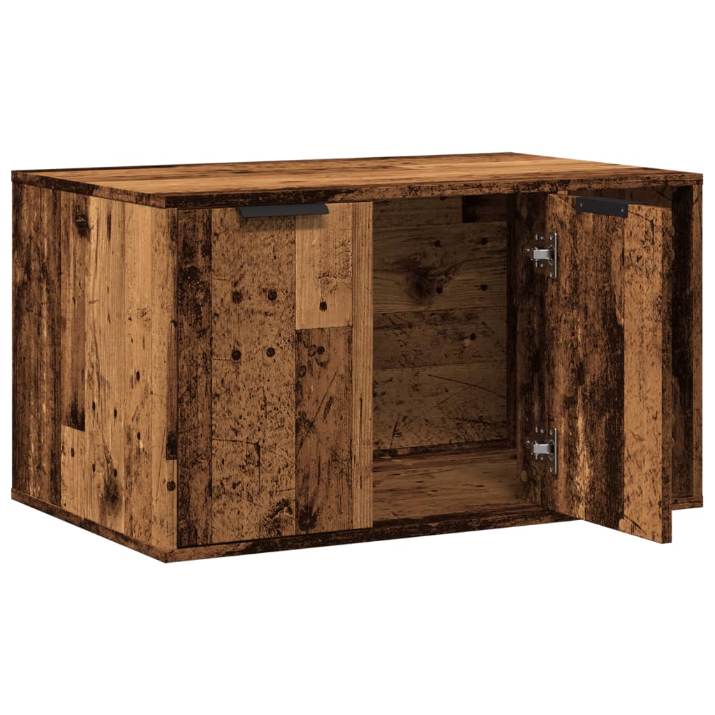 Vidaxl Litter Box Cabinet, Old Wood, 80X50X45 Cm