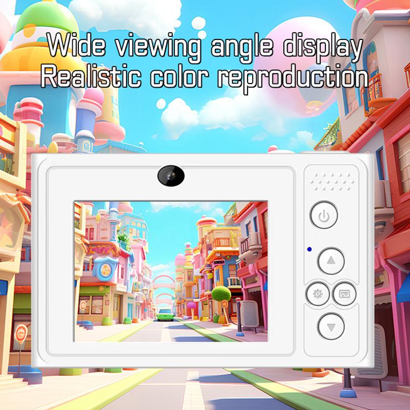 48Mp Çift Lensli 2.8 İnç Dijital Video Kamera Ips 4K Dijital Kamera Af 16X Dijital Zoom Flaş Çocuklar İçin Öğrenci Doğum Günü Hediyesi