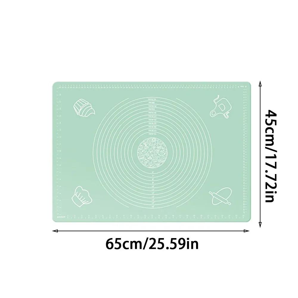 New Silicone Rolling Mat Non-Stick Non-slip Baking Mat Thickened Kneading Dough Mat
