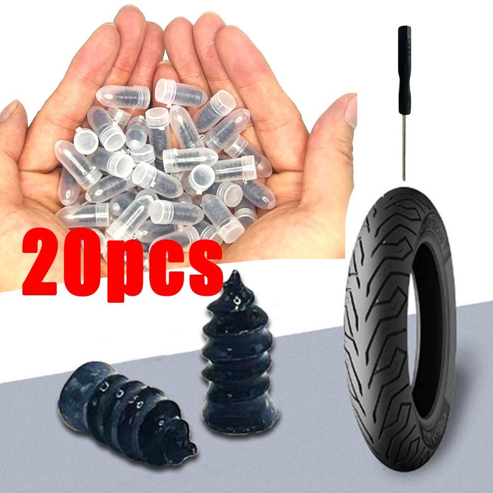 20 Buc. Mașină Motocicletă Vacuum Cuie Reparare Anvelope Reparare Tubeless Unelte Cauciuc Camion Scuter Bicicletă Puncție Anvelopă Instrument Reparare Mașină