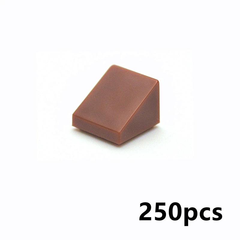 250Pcs Color Building Blocks Figure Smooth Slope Bevel Bricks 54200 1x1 Educational Creative Size Compatible With Toys for Child