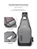 Męska wodoodporna torba crossbody z tkaniny Oxford - styl koreański, modna torba na jedno ramię