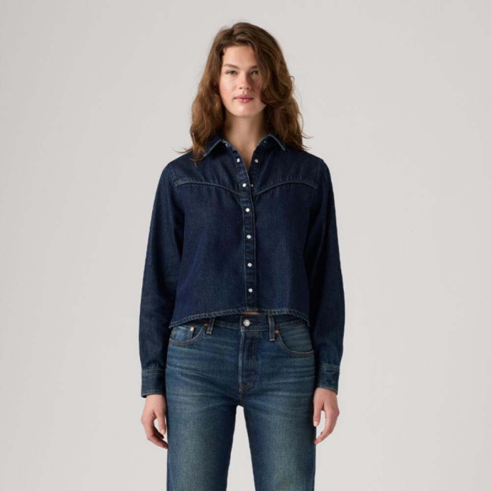 Levi S Women Logan Shacket Denim Shirt 005dw 0000