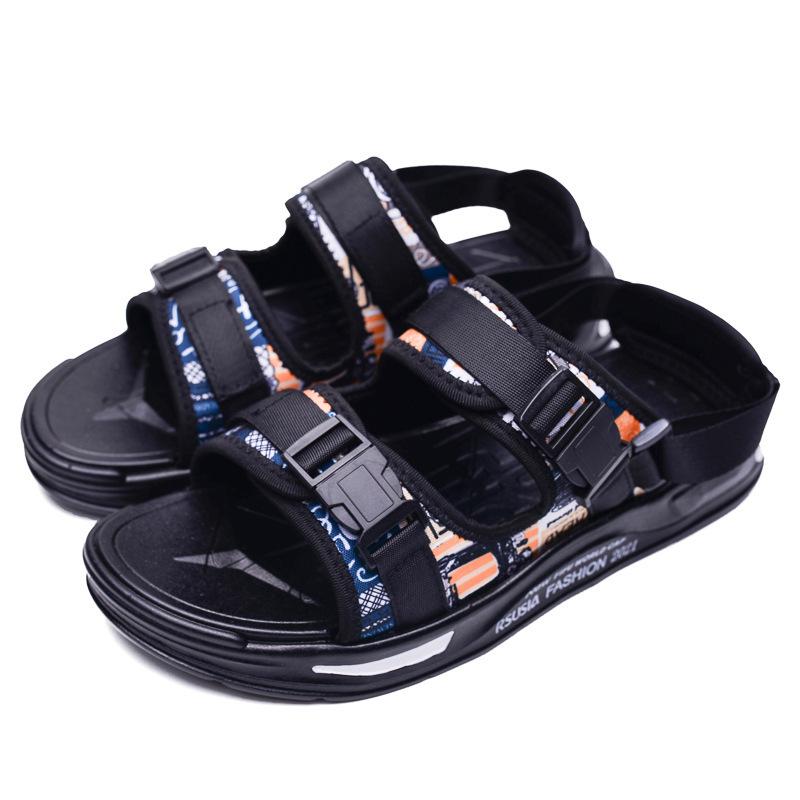 Men's Sandals Summer New Korean Version Trend Outdoor Beach Cool Slippers Outer Wear Sports Sandals Dual-purpose Cool Slippers