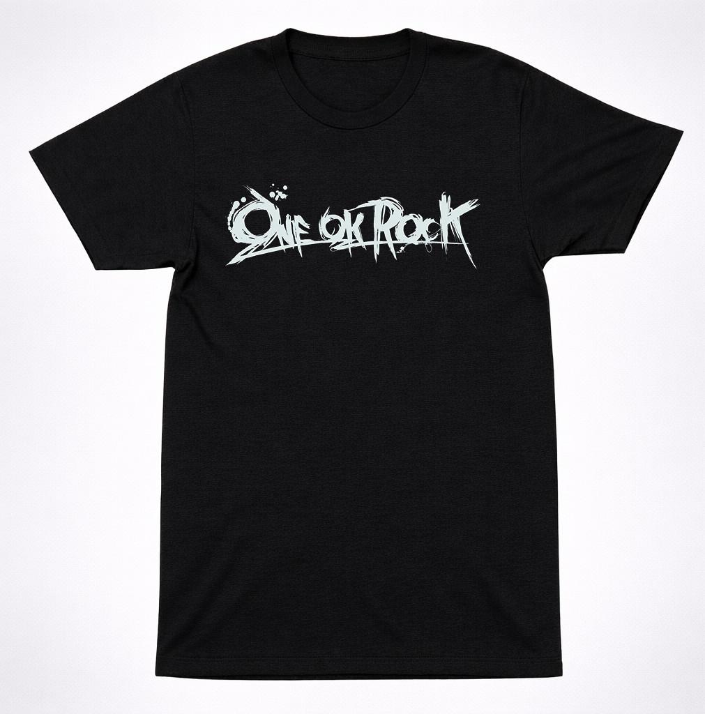 One Ok Rock Scratch Logo Shirt Japanese Rock Band Minimal Black Graphic Shirt S разноцветный