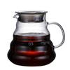 350/600/800 ml klart glass kaffekaraffel skyer form glass vannkoker Delekjele med lokk Kaffekanne for overhelling av kaffetrakter