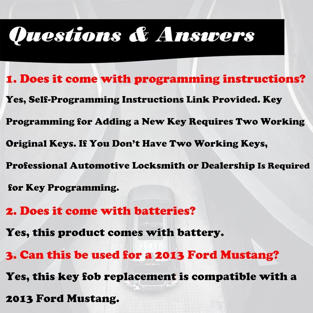 MechanMagic Key Fob Replacement Fits for CWTWB1U793 Ford Explorer 2001-2015 Mustang 2005-2014 Expedition 2003-2017 Edge Focus Lincoln Mercury Sable
