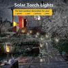 Outdoor Solar Flame Lights - 6 Pack Waterproof Solar Torch Light, Solar Flickering Flame Light For Decor, Garden, Patio, Paths