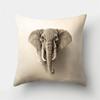 1 Pcs Cartoon Elephants Print Throw Pillow Cover Cushion Case Home Decoration