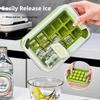 1PC New Ice Box with Lid for Home Use Food Grade Large Capacity Ice Cube Mould Homemade Press Ice Lattice Ice Storage Box