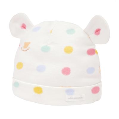 Hood Baby Hood Hat Made In Japan Boys Girls Newborns Preparing for Birth Baby Infant Baby Clothes Free Size Ivory [Miki House] 40-9238-495 (36-40cm)
