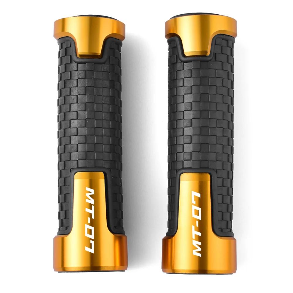 Dla Yamaha MT07 MT 07 MT-07 2014-2021 7/8'' 22MM CNC Motocyklowe Gripy Kierownicy Gumowe Gripy Manetki Akcesoria Motocyklowe