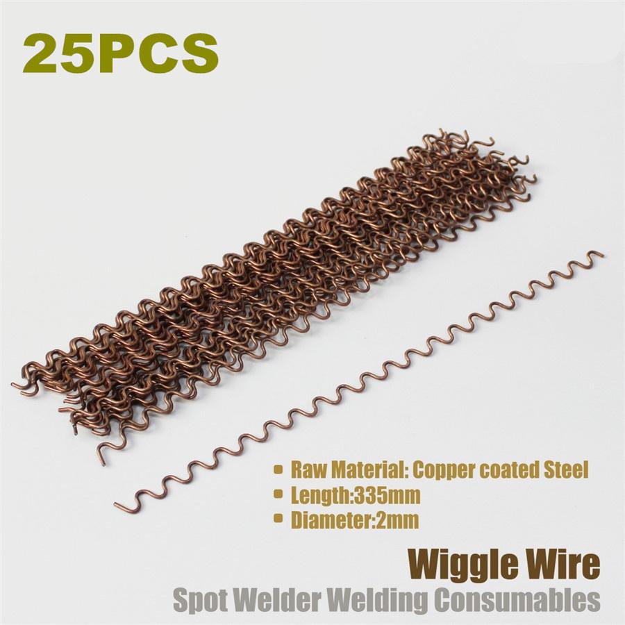 

25Pcs Wiggle Wire Wave 2Mm Dent Repair Fix Spot Welding Thick Body Work Puller