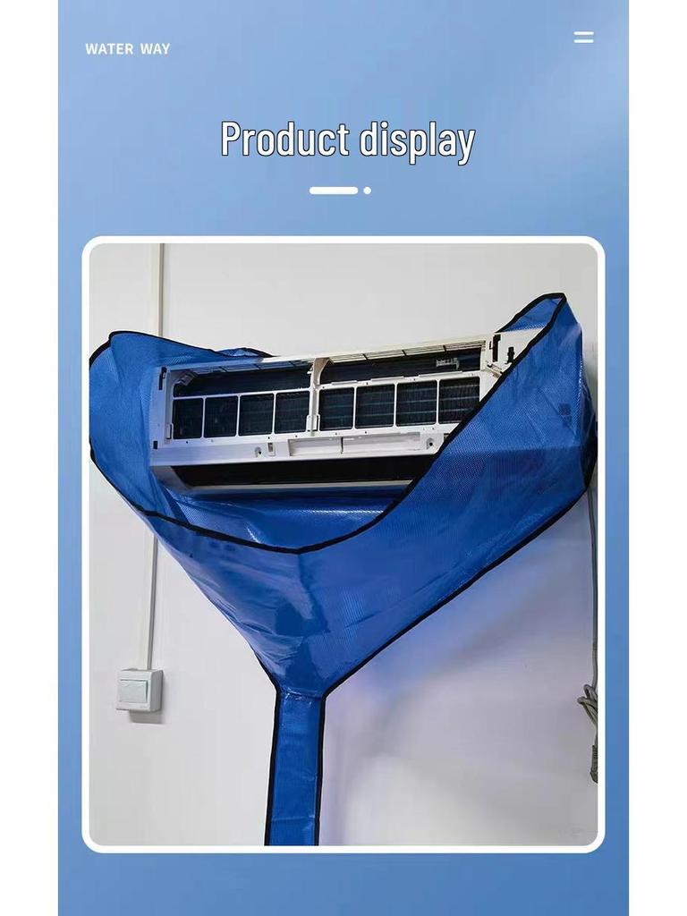 Wall-Mounted Waterproof Air Conditioner Cleaning Kit with Thickened Water Collection Bag