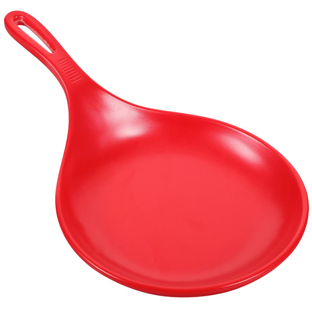 Restaurant Home Plates Food Serving Storage Tray with Handle Reusable Spoon Large