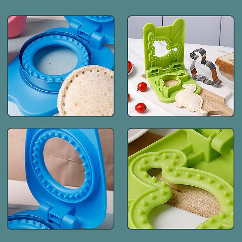 Easy Sandwich Sealer -Round Sandwich Cutter Sealer For Kids Lunch Boxes 2-In-1 Sandwich Maker Ideas For School Lunches Bento