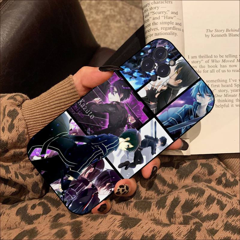 Sword Art Online Phone Case For Iphone 8 7 6 6s Plus X Se 2020 Xr Xs 14 11 12 13 Mini Pro Max Mobile Case