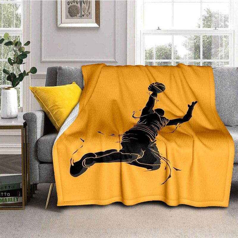 Basketball Creativity Blanket Cover Sofa Cartoon Blankets for Kids Adult Ultra-Soft Bed Warm Bedspread Bedding Decor