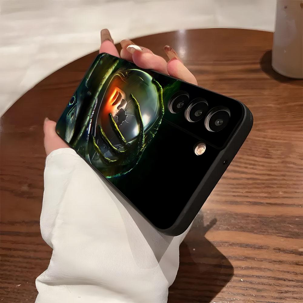 Alien Film Space Horror Phone Case For Samsung S26 S25 S24 FE S23 S22 S21 Plus S20 Ultra Note20Ultra Black Soft Shell