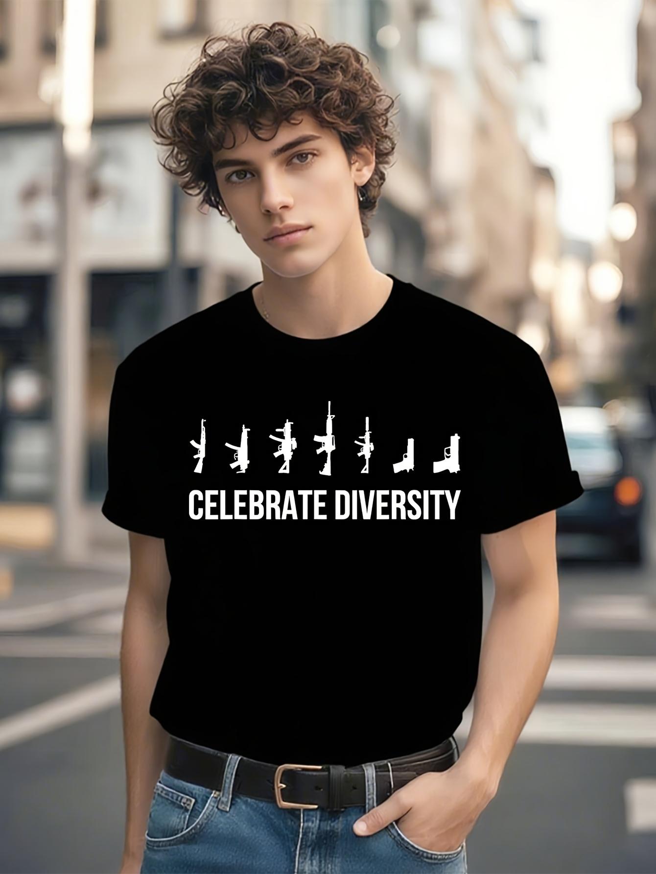 Gun Owner Tshirt - Celebrate Diversity Graphic Tee S