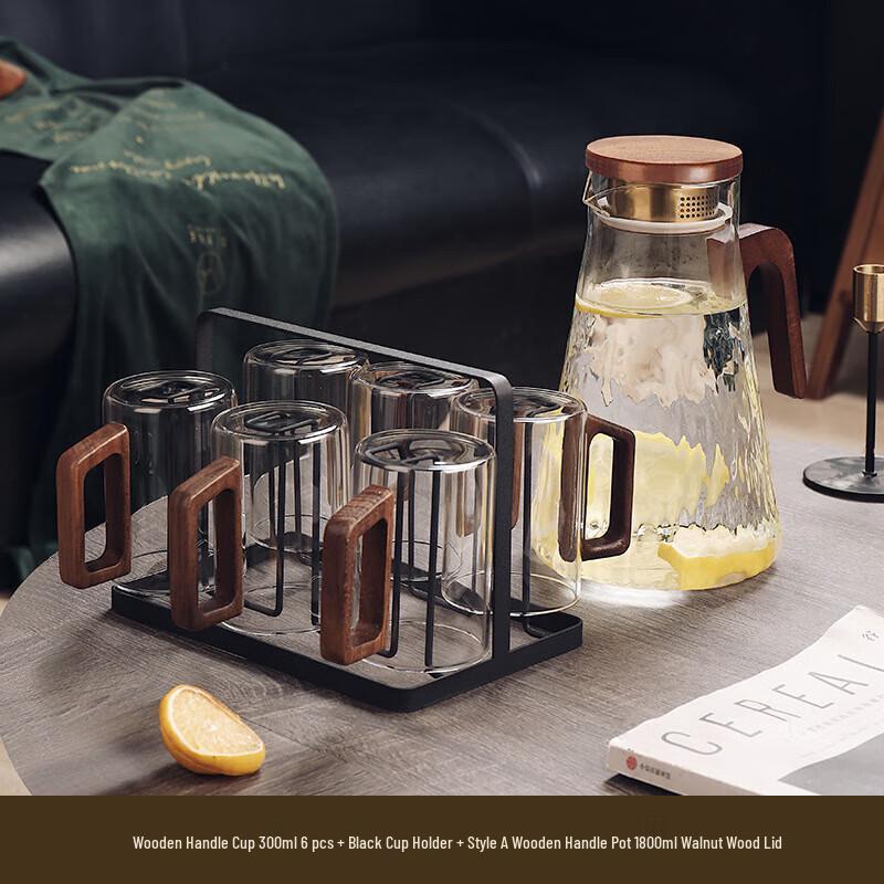 Jingbeier High-Grade Transparent Glass Tea Set