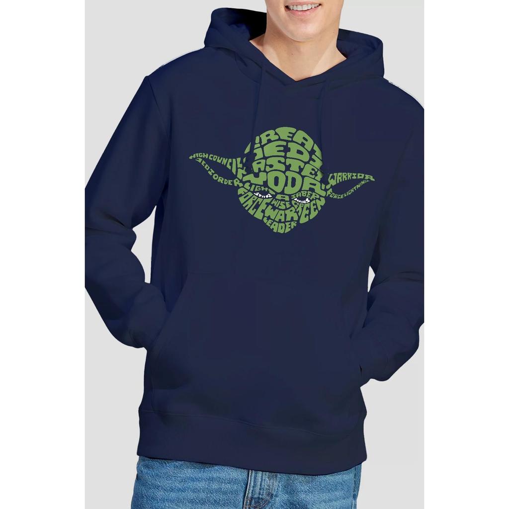 STAR WARS Herren Yoda Text Head Hoodie