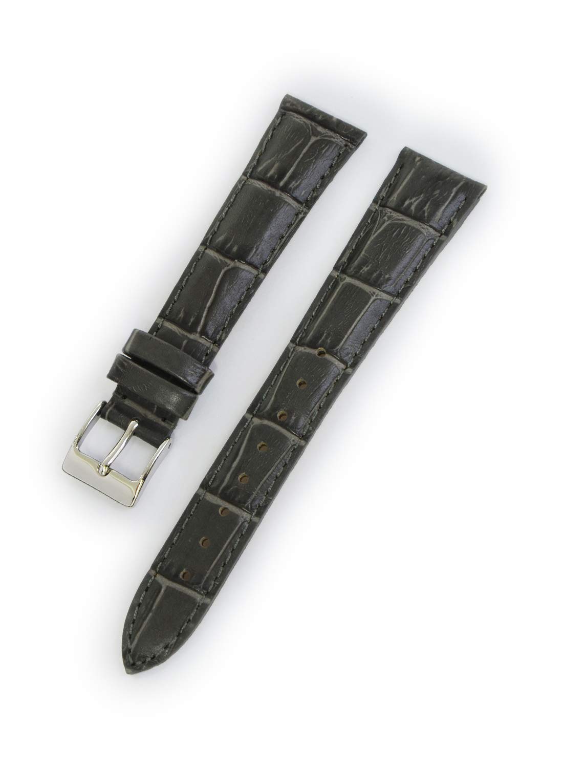CASSIS Calfskin Watch Strap V-Shape 18mm Gray with Replacement Tool UV443008091018M