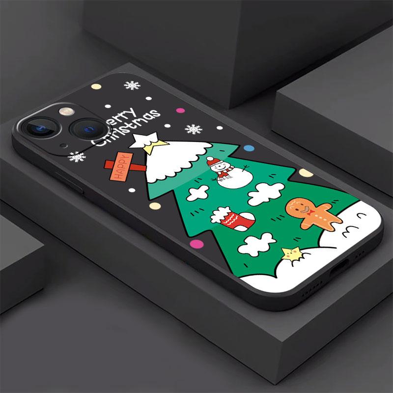 Case For Apple iPhone 14 13 11 12 Pro 7 XR X XS Max 8 Plus 6 6S SE 2022 13Pro Black Soft Phone Funda New Year