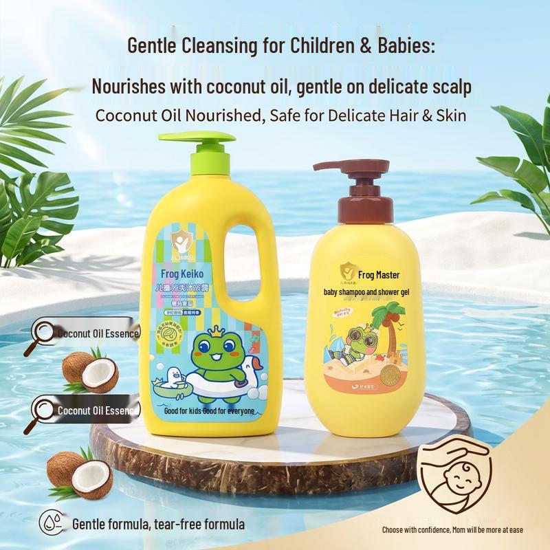 Frog Prince Kids Coconut Oil Shampoo & Shower Gel Set