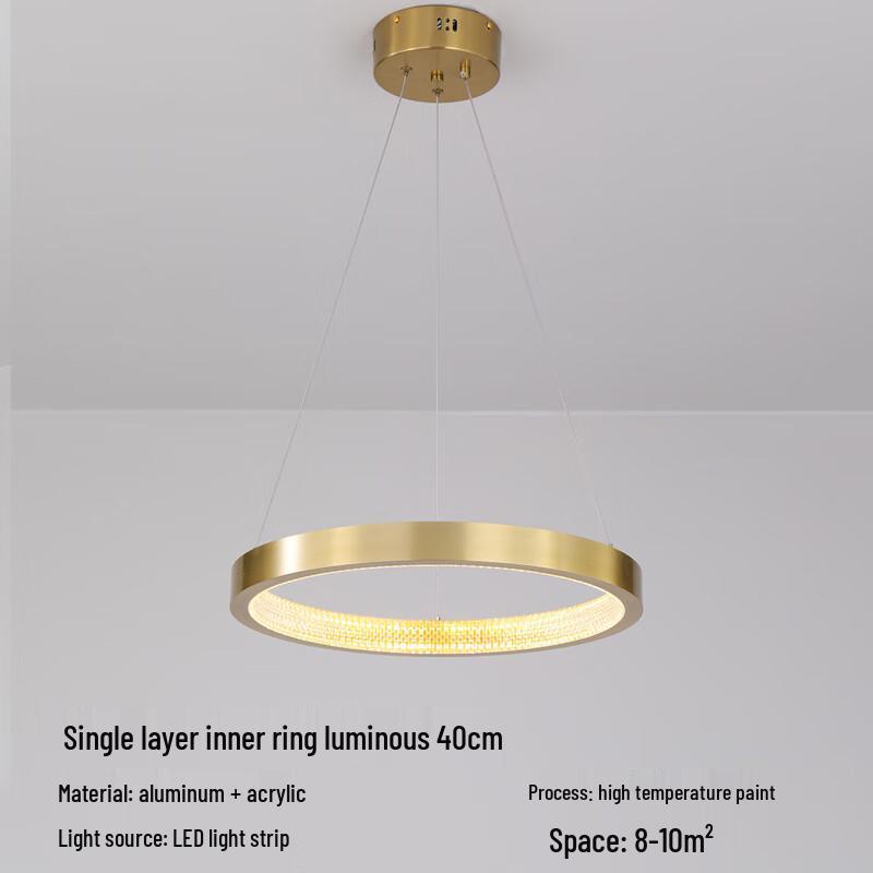 Italian Style Round Ring LED Chandelier