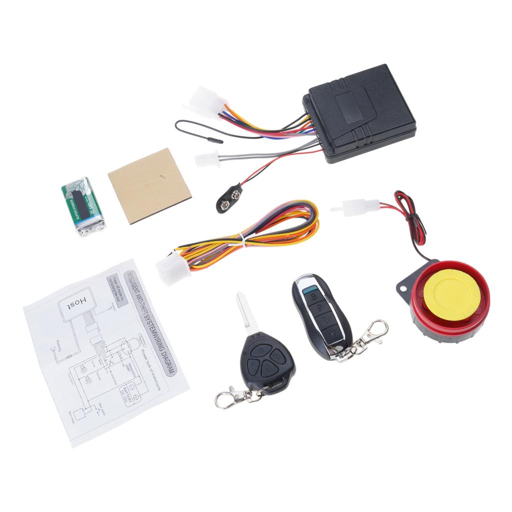 Universal Motorcycle Alarm Anti Theft Protection High Sensitivity Sensor Waterproof ABS Bicycles Alarm System