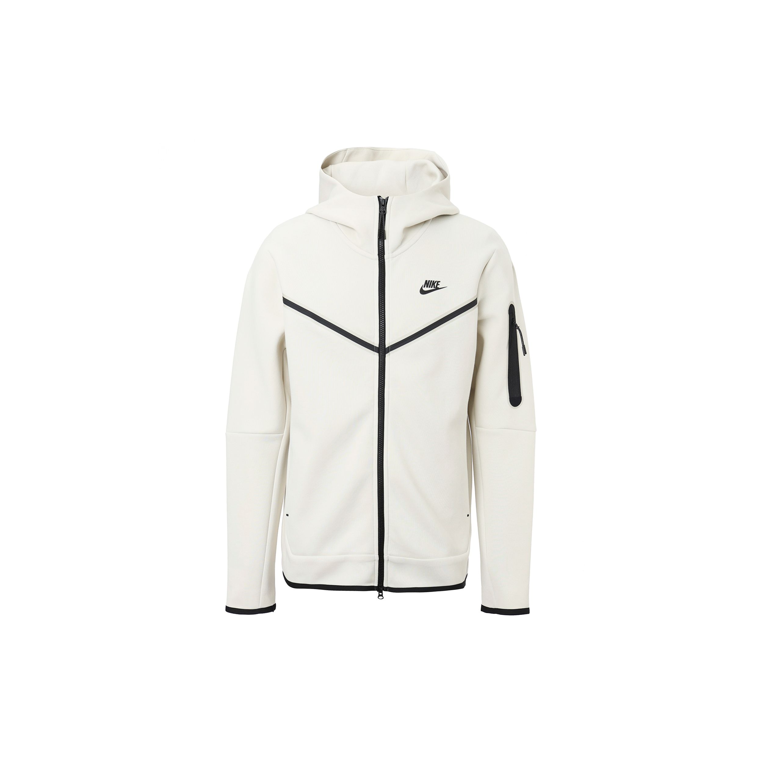 

Мужская куртка с капюшоном и принтом логотипа Nike Full Zip, белая CU4490-072