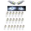 XunugZK 40PCS Super White T10 Wedge 5-SMD 5050 LED Bulb W5W 2825 158 192 168 194
