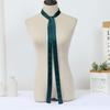 Versatile Solid Color Narrow Scarf: Neckerchief, Hairband, Waistband, and Ribbon Accessory