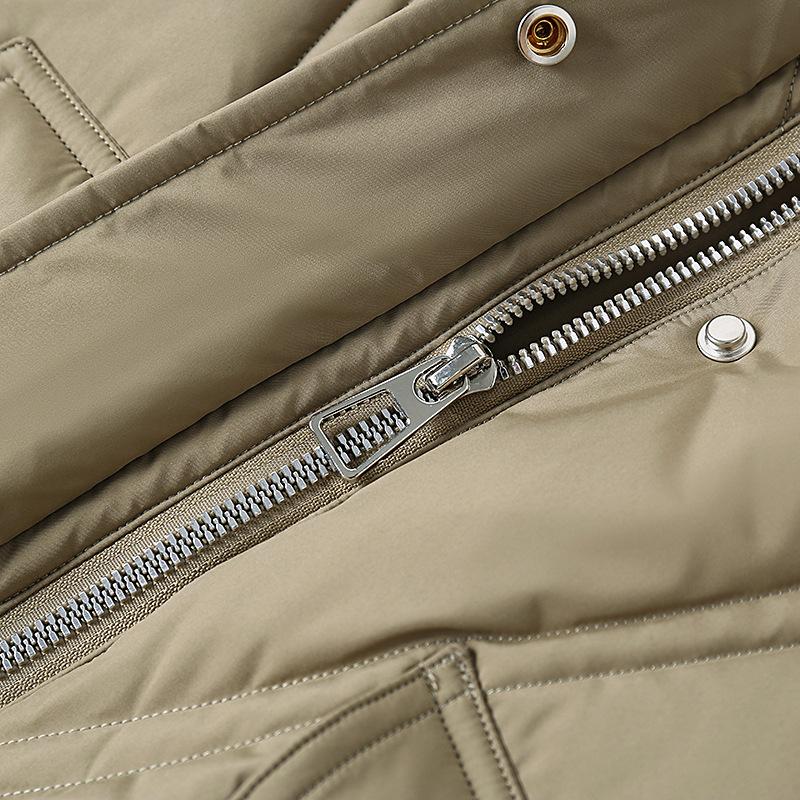 Down Jacket for Women Medium To Long Length Winter Thick and Warm Hooded Jacket for Middle-aged and Elderly Women