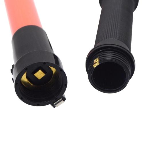 Takagi LED vodicí tyč s klaksonem, 54 cm, na baterie, přepínatelná blikání/svícení, včetně háku na opasek a poutka na ruku, zvuk klaksonu cca. 95~100dB/m