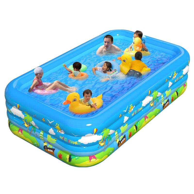 

WEZHO Large Inflatable Family Swimming Pool
