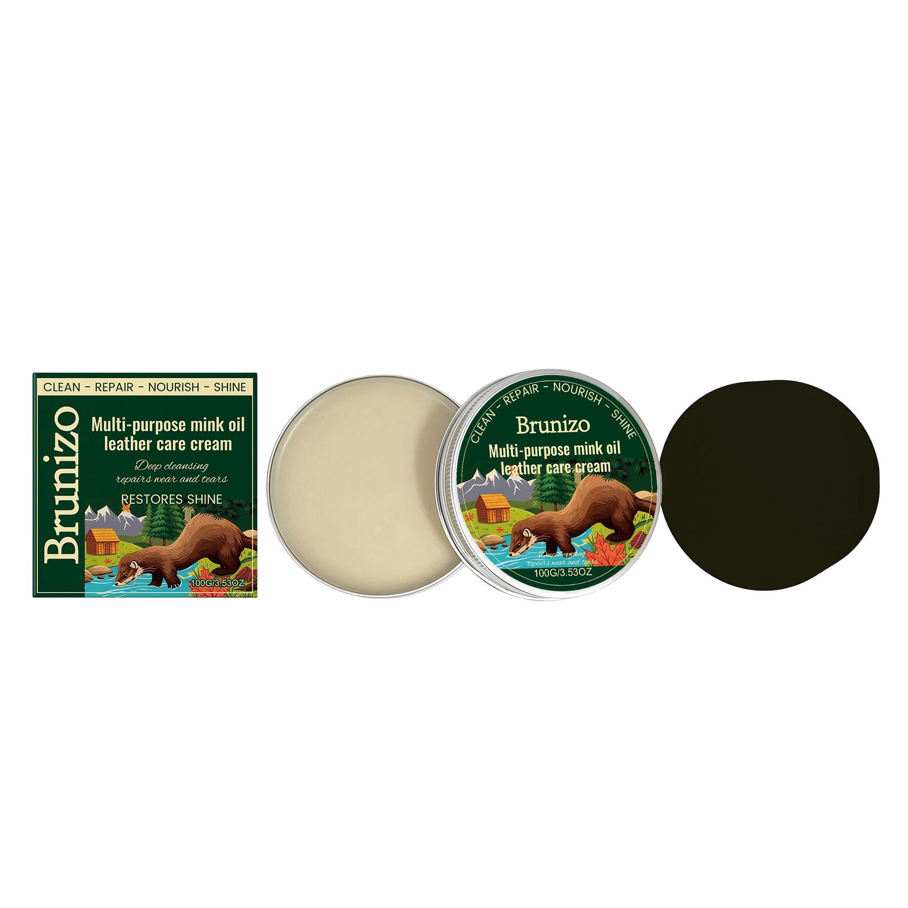 Brunizo Mink Oil Leather Care Cream for Shoes & Sofas
