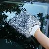 Double-Sided Coral Fleece Car Wash Mitt - Superfine Microfiber, Long Pile for Easy Cleaning