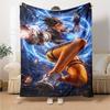 Overwatch Heroes Print Flannel Blanket High Quality Warm Comfortable Cover for All Seasons Perfect for Gifts Home Decor