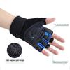 Unisex Non-Slip Fitness Gloves: Half-Finger Design with Wrist Support for Cycling, Barbell, and Training.